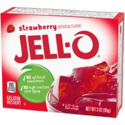 Jell-O Strawberry Gelatin Dessert Mix -Snack Shop 2 8106dbad06f9b1fde4e3bd24e8af1e04