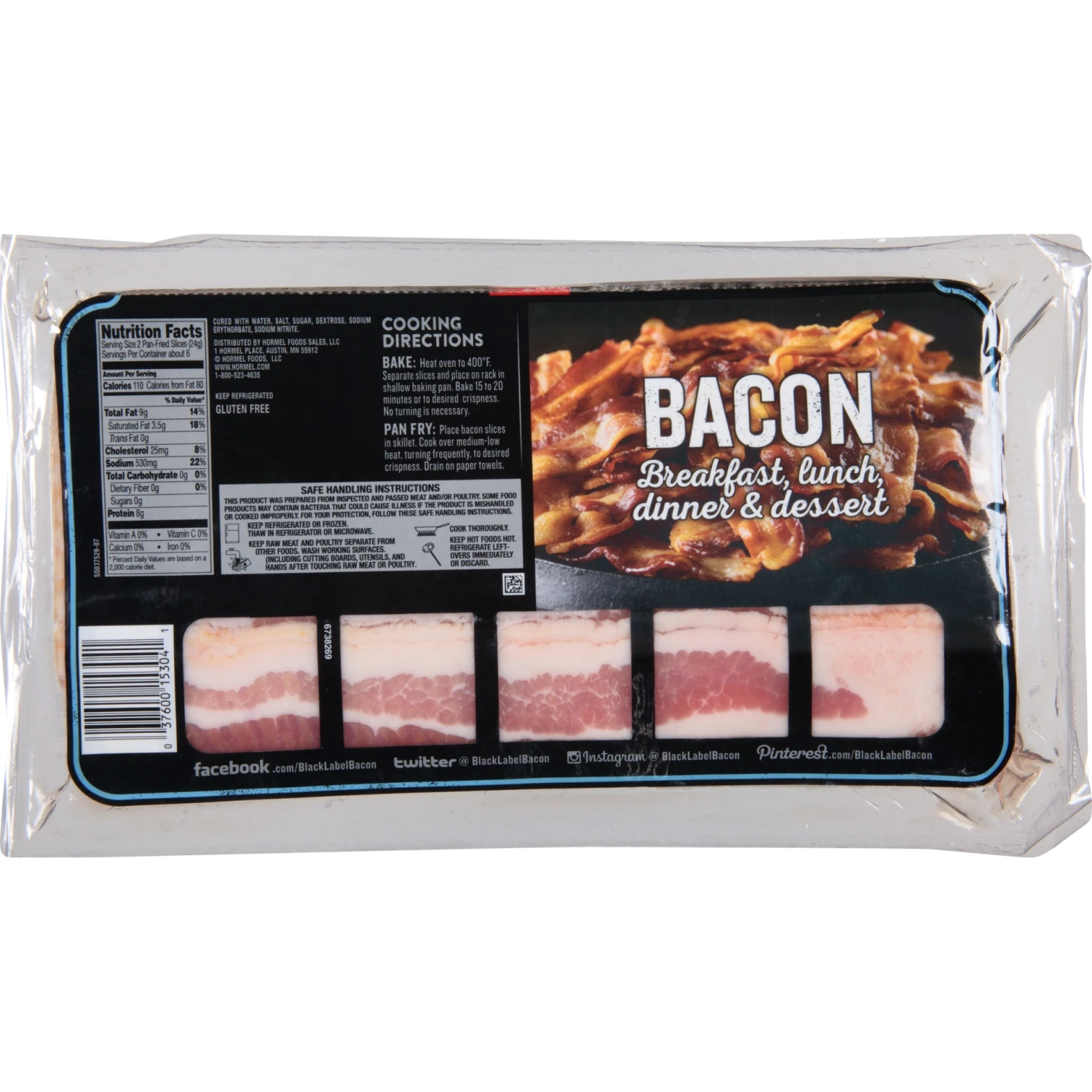 Hormel® Black Label® Bacon, Thick Sliced, 16 Oz 6 Hormel® Black Label® Bacon, Thick Sliced, 16 Oz - Image 4