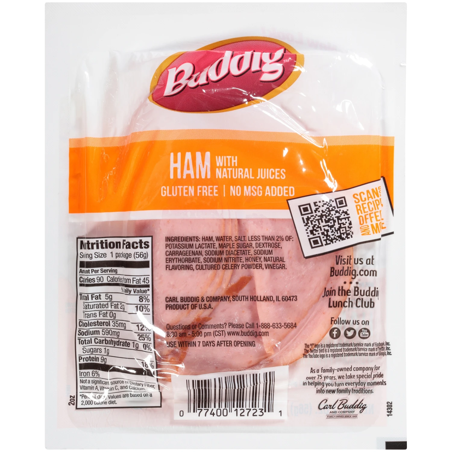 Buddig Original Ham, 2 Oz 6 Buddig Original Ham, 2 Oz - Image 4