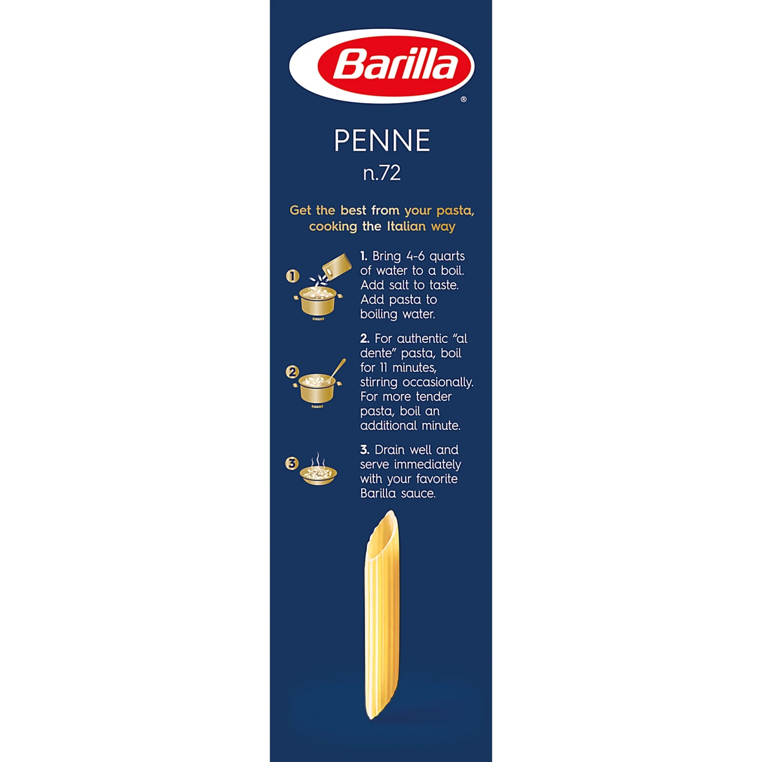 Barilla Blue Box Penne Non-GMO Project Certified & Kosher Pasta 8 Barilla Blue Box Penne Non-GMO Project Certified & Kosher Pasta - Image 6
