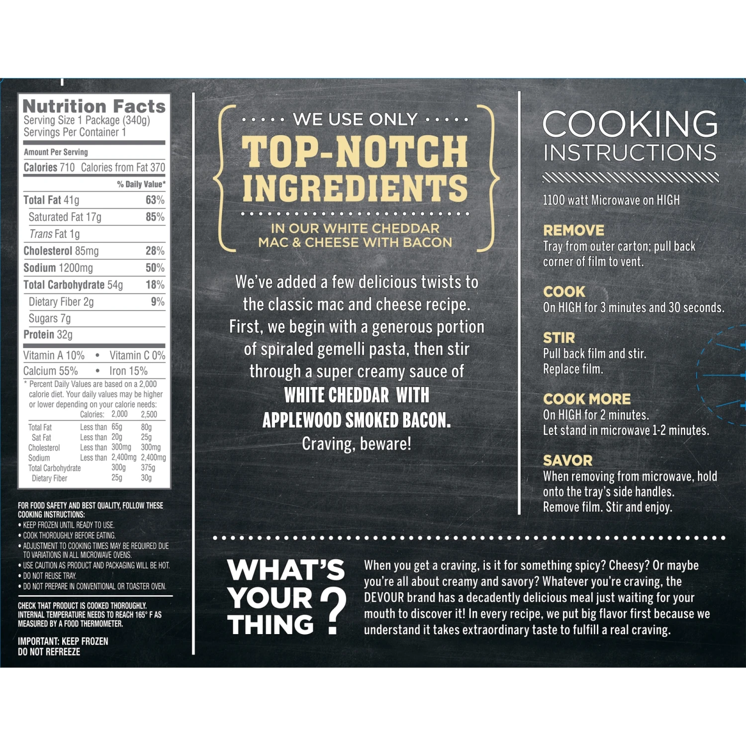 DEVOUR White Cheddar Mac & Cheese With Bacon 6 DEVOUR White Cheddar Mac & Cheese With Bacon - Image 4