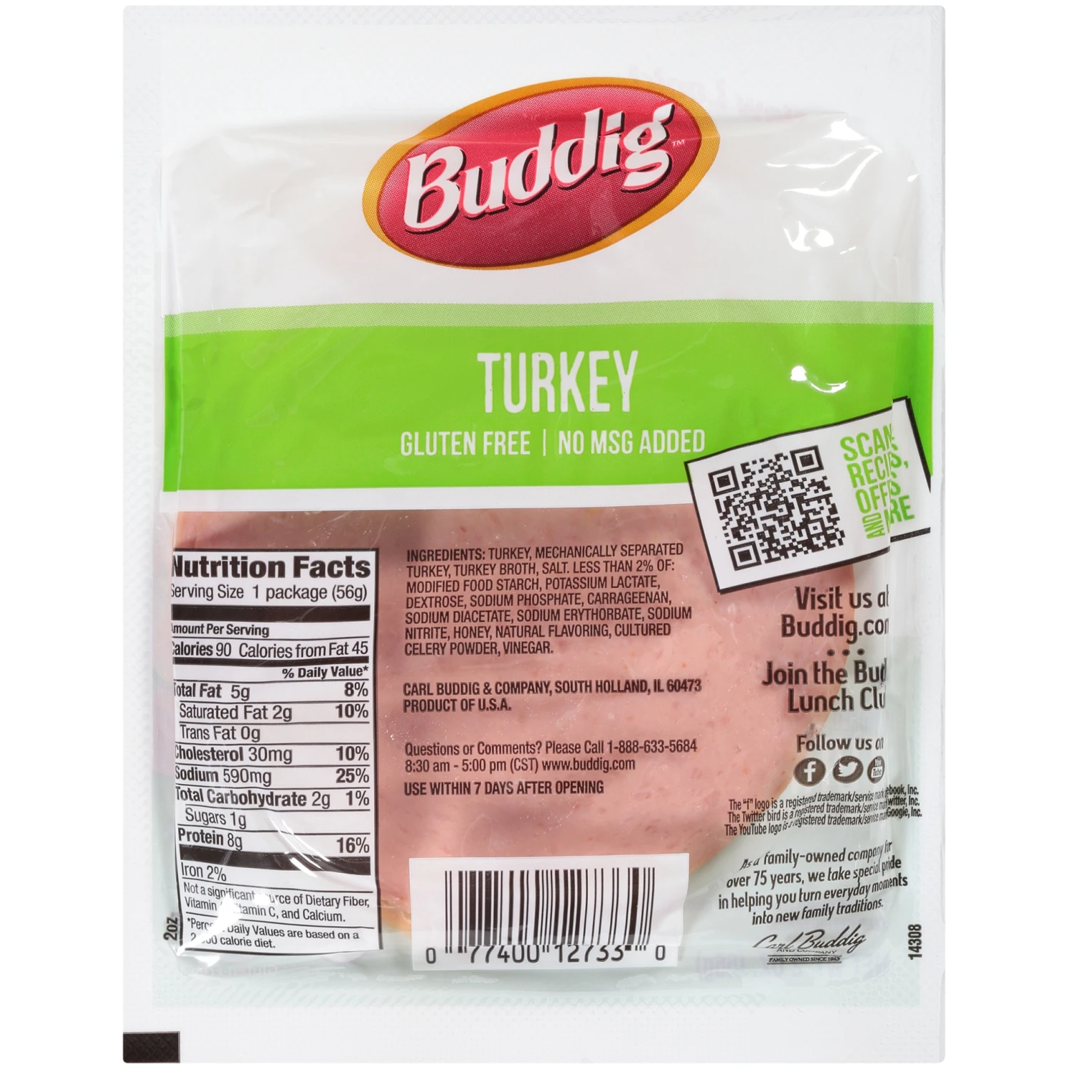 Carl Buddig Original Turkey, 2 Oz 4 Carl Buddig Original Turkey, 2 Oz - Image 2