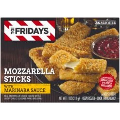 T.G.I. Friday's Mozzarella Sticks With Marinara Sauce 11 Oz. Box -Snack Shop 2 b4e2ac66c97fc6d46b4f4b6b05c5bcef
