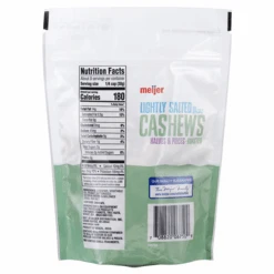 Meijer Lightly Salted Cashews Halves & Pieces -Snack Shop 2 c5e628d05166f8b041de77064dc1b64f