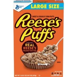 Reese's Puffs Large Size Peanut Butter Corn Puffs 16.7 Oz -Snack Shop 2 cc932c7663bfdcb8116bd103c3421399