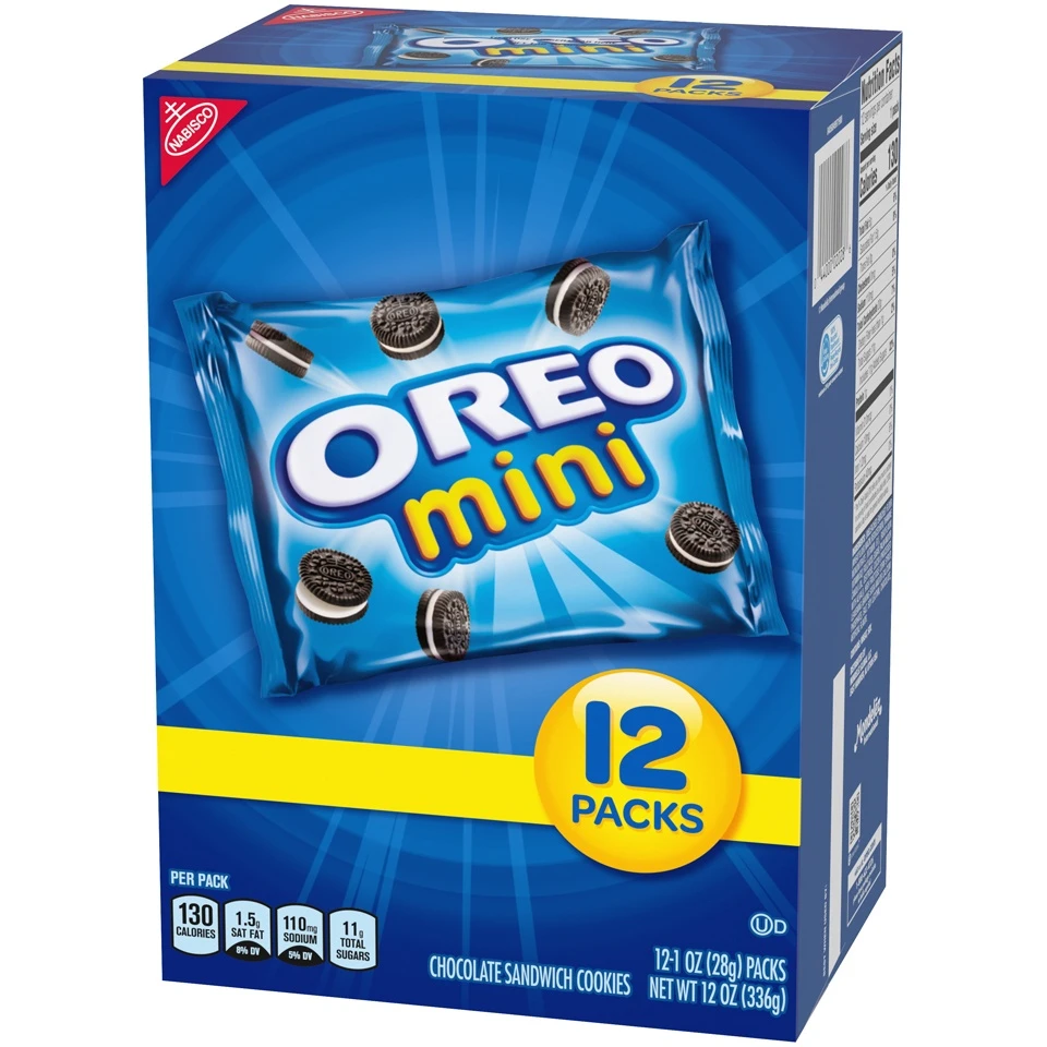 OREO Mini Chocolate Sandwich Cookies - Snack Pack - 12oz / 12ct 5 OREO Mini Chocolate Sandwich Cookies - Snack Pack - 12oz / 12ct - Image 4