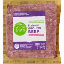 Simple Truth Natural Ground Beef 80% Lean/20% Fat