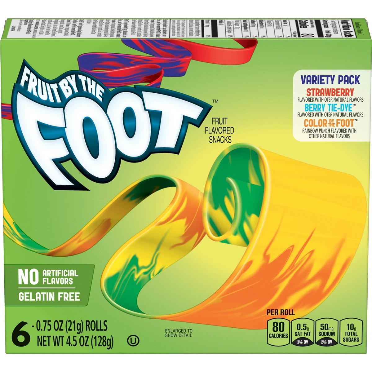 Fruit By The Foot Fruit Flavored Snacks, Variety Pack, 4.5 Oz, 6 Ct 3 Fruit By The Foot Fruit Flavored Snacks, Variety Pack, 4.5 Oz, 6 Ct