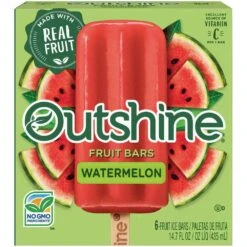Outshine Watermelon Frozen Fruit Bars - 6ct/14.7oz -Snack Shop 26 fd9ec0940027be7f75c5f56c9539cd76