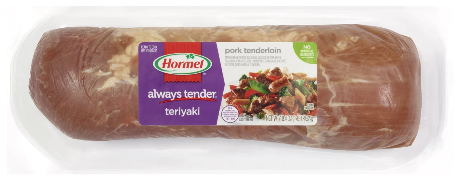 HORMEL ALWAYS TENDER Teriyaki Pork Tenderloin 3 HORMEL ALWAYS TENDER Teriyaki Pork Tenderloin