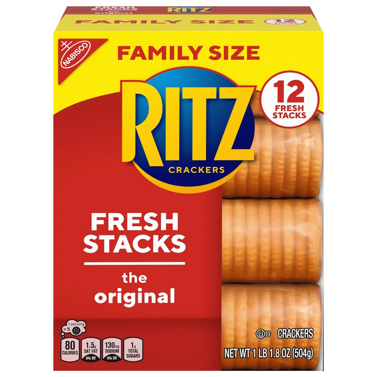 Ritz Original Crackers - Fresh Stacks, Family Size 3 Ritz Original Crackers - Fresh Stacks, Family Size