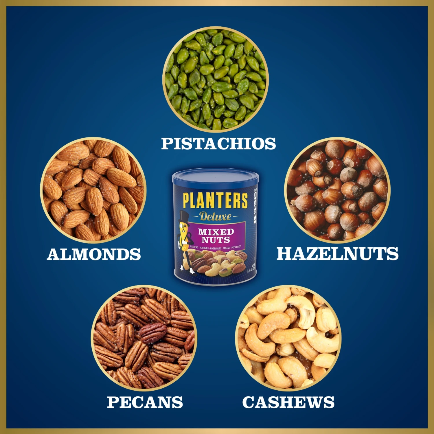 Planters Deluxe Sea Salt Mixed Nuts - 15.25oz 16 Planters Deluxe Sea Salt Mixed Nuts - 15.25oz - Image 14