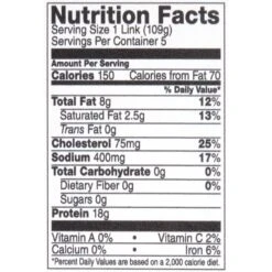 Jennie-O Sweet Italian Turkey Sausage 19.5 Oz -Snack Shop 3 1f9d61971e249186533613afb21e28da