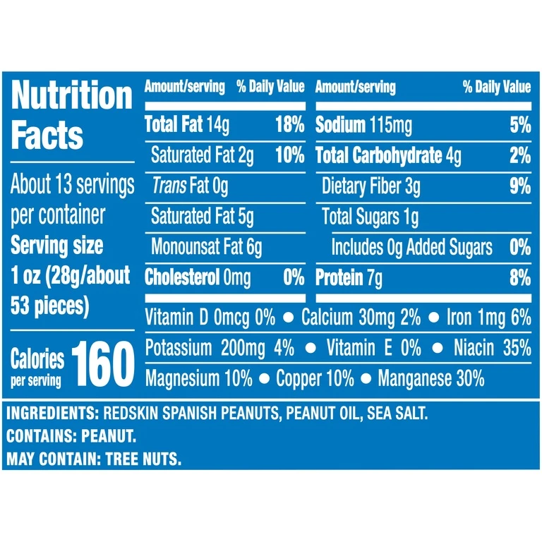 Planters Redskin Spanish Peanuts, 12.5 Oz Canister 7 Planters Redskin Spanish Peanuts, 12.5 Oz Canister - Image 5