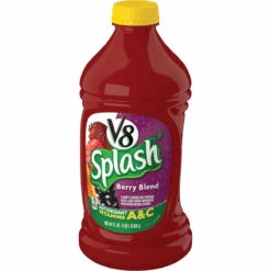 V8 Splash Berry Blend Flavored Juice Beverage, 64 FL OZ Bottle -Snack Shop 3 56a1629949663a2192065caa00edd87b