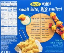 Mrs. T's Mini Classic Cheddar Pierogies 28 Ea -Snack Shop 3 5cc05913f8949f42d5a68cdcf5ab3405