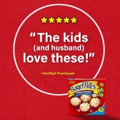 Bagel Bites Three Cheese Mini Pizza Bagel Frozen Snacks, 9 Ct Box -Snack Shop 3 66a1318a72b15c47bc0e6e9cec06a7f5