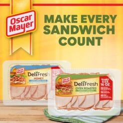 Oscar Mayer Deli Fresh Oven Roasted Turkey Breast Sliced Lunch Meat Family Size - 16oz -Snack Shop 3 81046674137698203c997d2c106ec4e7
