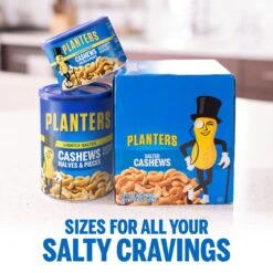 Planters Lightly Salted Cashews Halves & Pieces, 8 Oz Canister -Snack Shop 3 bf0ad79113513ac9f07644977a5060a5