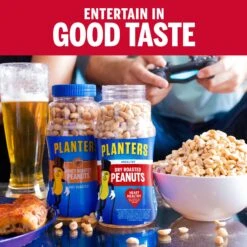 Planters Unsalted Dry Roasted Peanuts, 16 Oz Jar 24 Planters Unsalted Dry Roasted Peanuts, 16 Oz Jar -Snack Shop 3 c6fc114cbb8406aa277c93084ff291ce