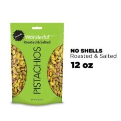 Wonderful Roasted & Salted No Shells Pistachios - 12oz -Snack Shop 3 d3b3ad3fbd6c7755e8060d362d1b591d