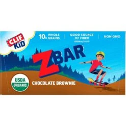 CLIF Kid Zbar Chocolate Brownie Whole Grain Energy Snack -Snack Shop 3 e05f9e8802ebb9a0636c0aff36a08704