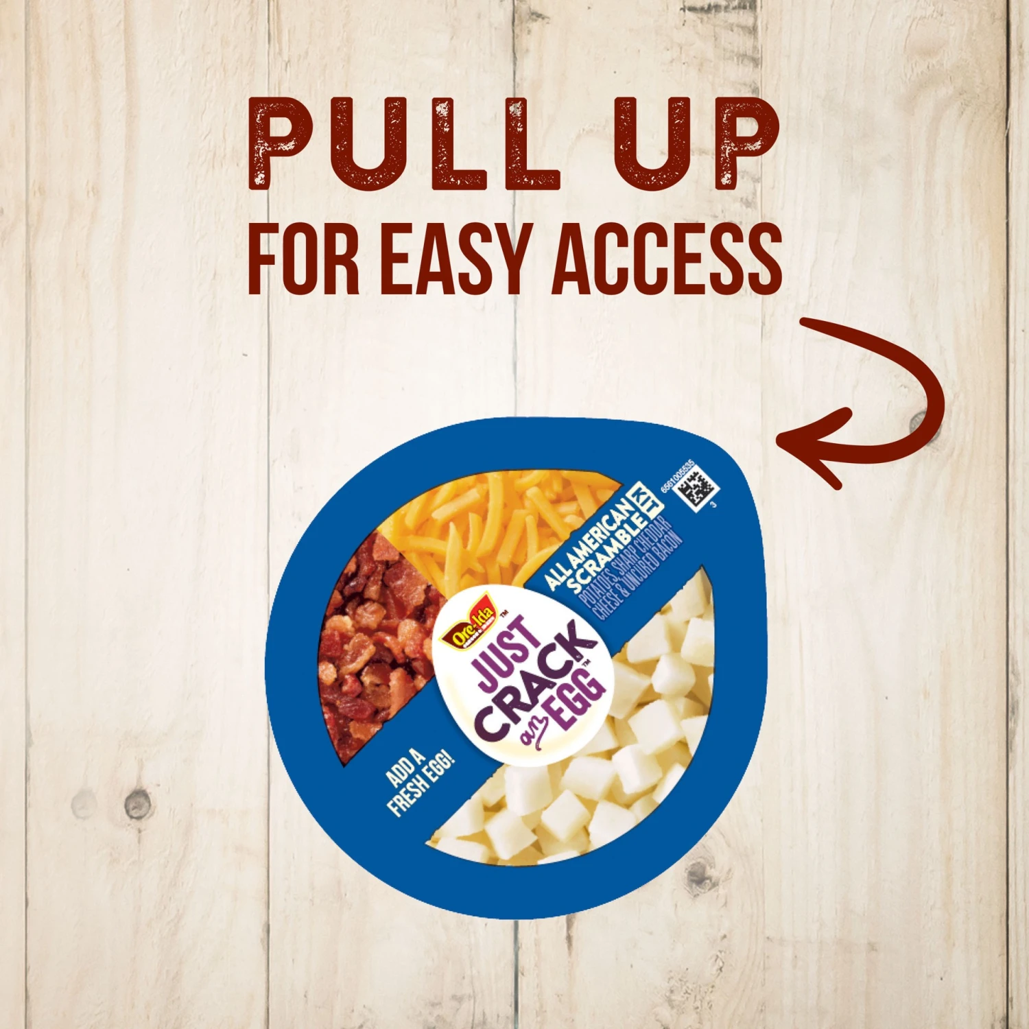 Ore-Ida Just Crack An Egg All American Scramble Kit With Potatoes, Cheese, Bacon - 3oz 6 Ore-Ida Just Crack An Egg All American Scramble Kit With Potatoes, Cheese, Bacon - 3oz - Image 4