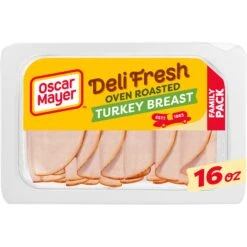 Oscar Mayer Deli Fresh Oven Roasted Turkey Breast Sliced Lunch Meat Family Size - 16oz