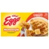 Eggo Homestyle Frozen Waffles, Original, 12.3 Oz, 10 Count, Frozen -Snack Shop 349100a944da40c0401dfdc743a999a0