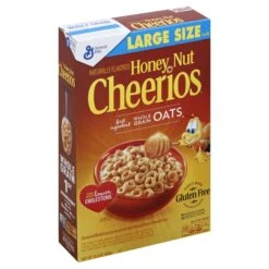 Honey Nut Cheerios Heart Healthy Cereal, 15.4 OZ Large Size Box
