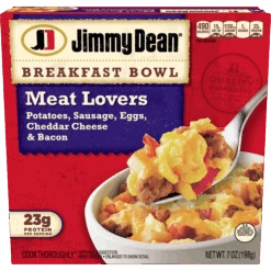 Jimmy Dean Breakfast Bowl Meat Lovers, Frozen, 7 Oz Bowl