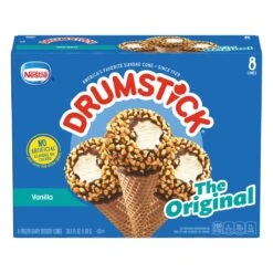 Nestlé® Nestlé Drumstick Vanilla Ice Cream Cone - 8ct