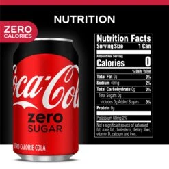 Coca-Cola Coke Zero Sugar Diet Soda Soft Drink, 12 Fl Oz, 12 Pack -Snack Shop 39 30f4675345df1412e6600bf7bd38afce
