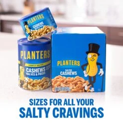 Planters Cashews Halves & Pieces, 8 Oz Canister 14 Planters Cashews Halves & Pieces, 8 Oz Canister -Snack Shop 4 0adc3062d0fbc12d0b7134444ce9ad21