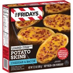 T.G.I. Friday's Loaded Cheddar & Bacon Potato Skins Frozen Snacks - 13.5oz -Snack Shop 4 0c1aea3e246fbbab859a302f0361a958