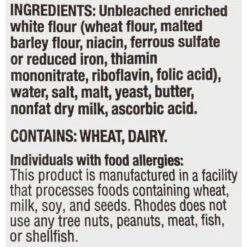 Rhodes Warmnserv French Crusty Parbaked Rolls -Snack Shop 4 24aa1f791024ac3424ee29700a3a79a5