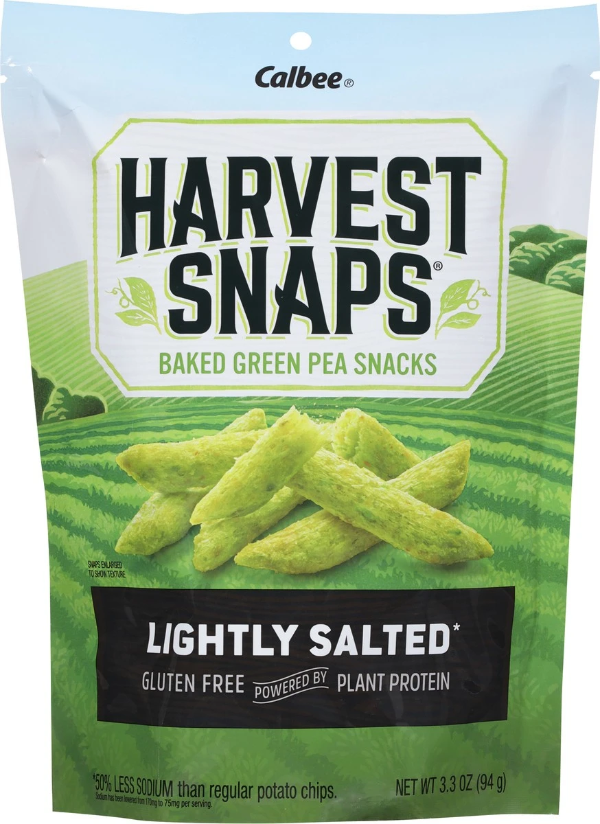 Harvest Snaps Green Pea Snack Crisps Lightly Salted, 3.3 Oz 8 Harvest Snaps Green Pea Snack Crisps Lightly Salted, 3.3 Oz - Image 6