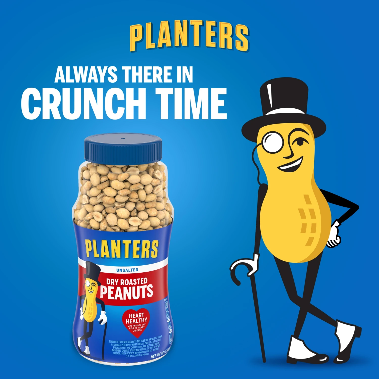 Planters Unsalted Dry Roasted Peanuts, 16 Oz Jar 10 Planters Unsalted Dry Roasted Peanuts, 16 Oz Jar - Image 8