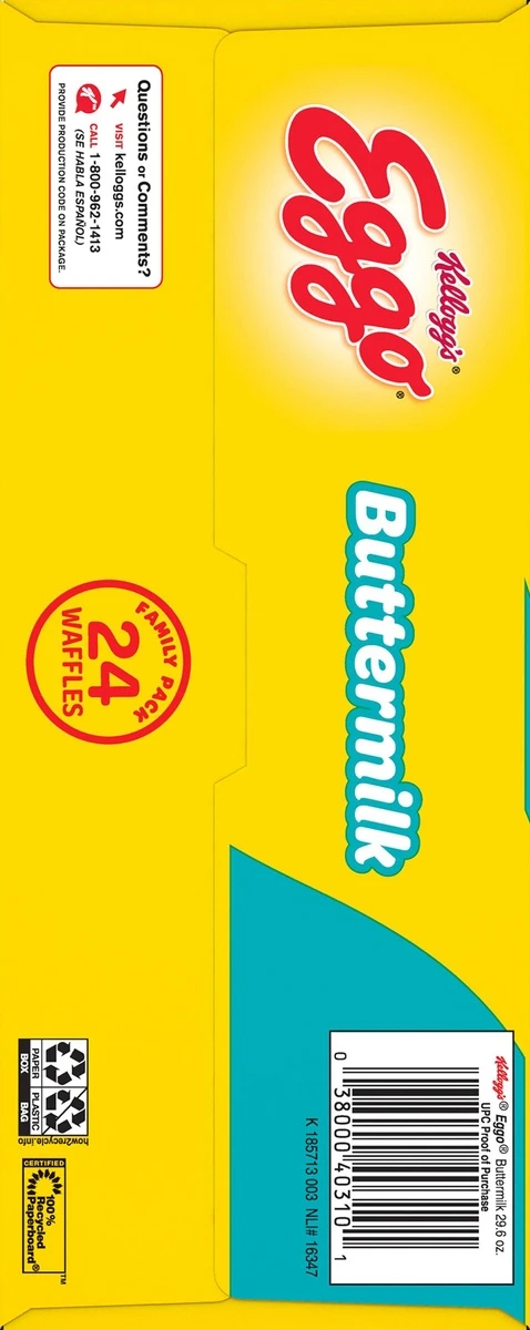 Eggo Buttermilk Frozen Waffles - 29.6oz/24ct 8 Eggo Buttermilk Frozen Waffles - 29.6oz/24ct - Image 6