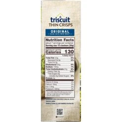 Triscuit Thin Crisps Whole Grain Wheat Vegan Crackers - 7.1oz 16 Triscuit Thin Crisps Whole Grain Wheat Vegan Crackers - 7.1oz -Snack Shop 4 7aaf802f035ded7ca8657bac797d6a86