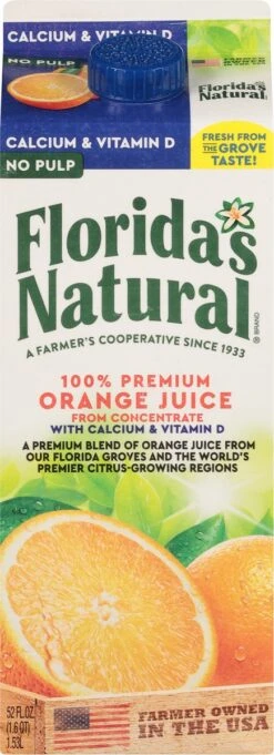 Florida's Natural No Pulp Calcium Vitamin D Orange Juice -Snack Shop 4 9a6de52e9b9ce3f042ae1ca45c3cf298