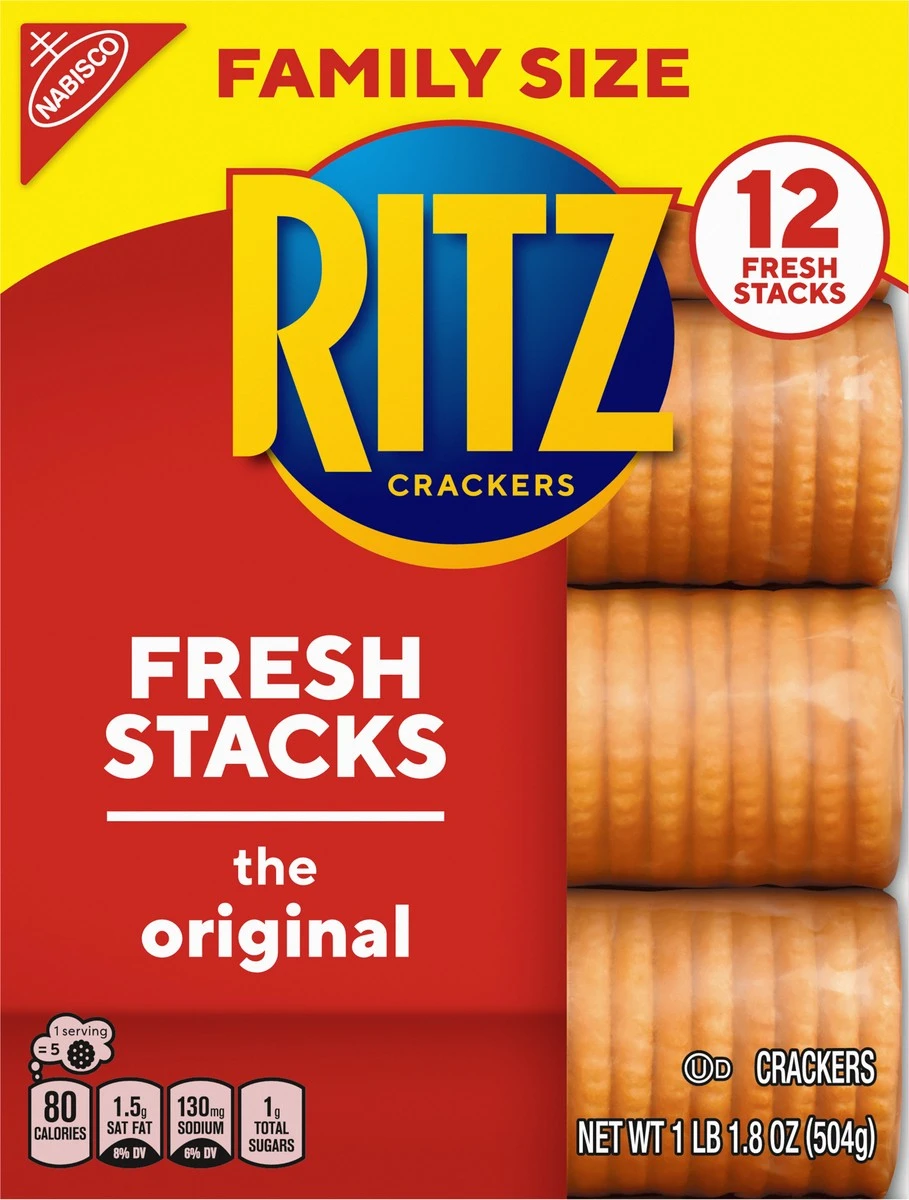 Ritz Original Crackers - Fresh Stacks, Family Size 8 Ritz Original Crackers - Fresh Stacks, Family Size - Image 6