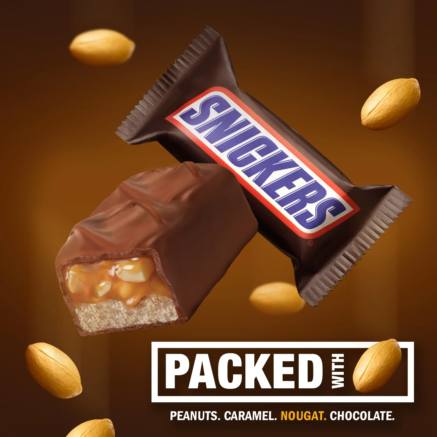 Snickers Fun Size Chocolate Candy Bars - 10.59oz 8 Snickers Fun Size Chocolate Candy Bars - 10.59oz - Image 6