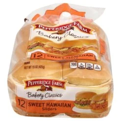 Pepperidge Farm Bakery Classics Sweet Hawaiian Slider Buns - 15oz/12ct