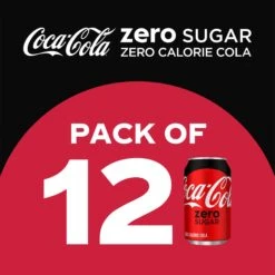 Coca-Cola Coke Zero Sugar Diet Soda Soft Drink, 12 Fl Oz, 12 Pack -Snack Shop 46 e672167fddc99dd7973469c59c146be2