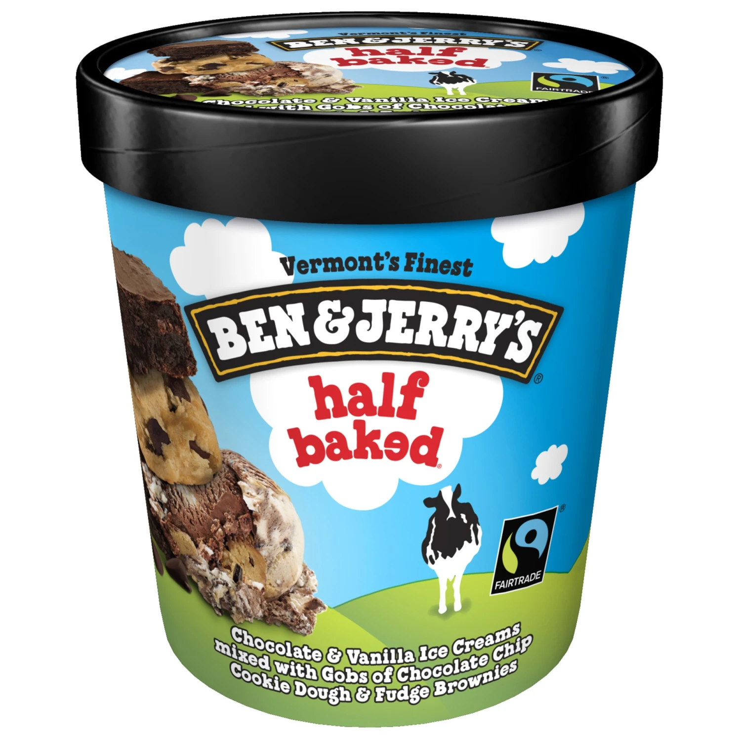Ben & Jerry's Ice Cream Half Baked, 16 Oz 3 Ben & Jerry's Ice Cream Half Baked, 16 Oz