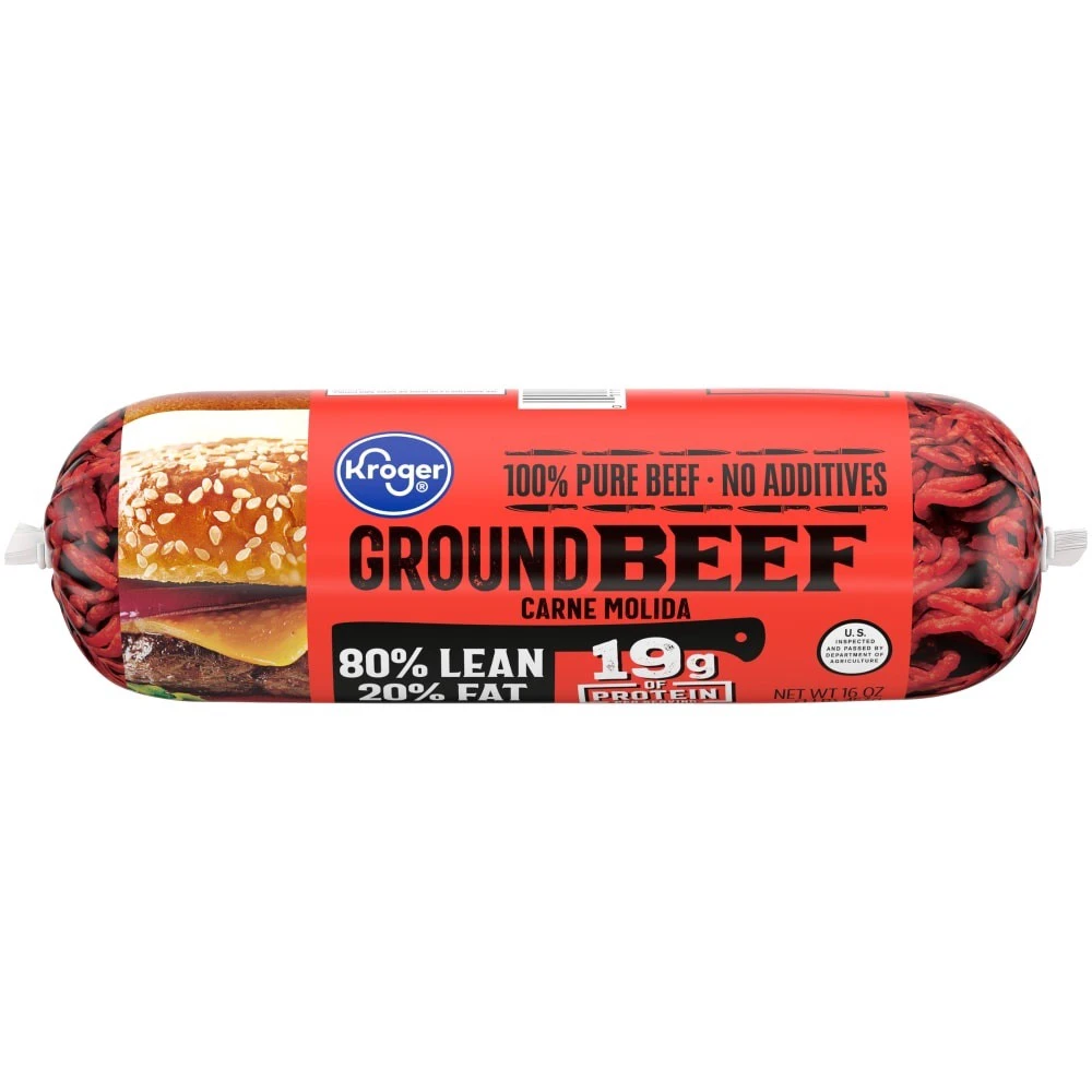 Kroger Ground Beef 80% Lean 3 Kroger Ground Beef 80% Lean