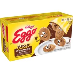 Eggo Bites Pouches Chocolatey Chip Frozen Pancakes - 8.4oz/5ct