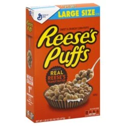 Reese's Puffs Large Size Peanut Butter Corn Puffs 16.7 Oz