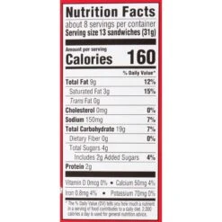 Ritz Bits Cracker Sandwiches With Cheese - 8.8oz -Snack Shop 5 0946d48b70e2bbffedc7f9016f7f8602